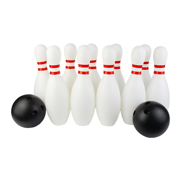 Bunblic Kids Bowling Set 10 Bowling Pin and 2 Balls, Backyard Activities, Family Game Educational for Ages 3-8 Years Old Kindergarten