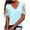 Light Blue-02, variant on Mittory Summer Tops for Women Dressy Casual Lace V-Neck Short Sleeve Shirts Trendy Comfy Pleated Blouse T-Shirt Tops