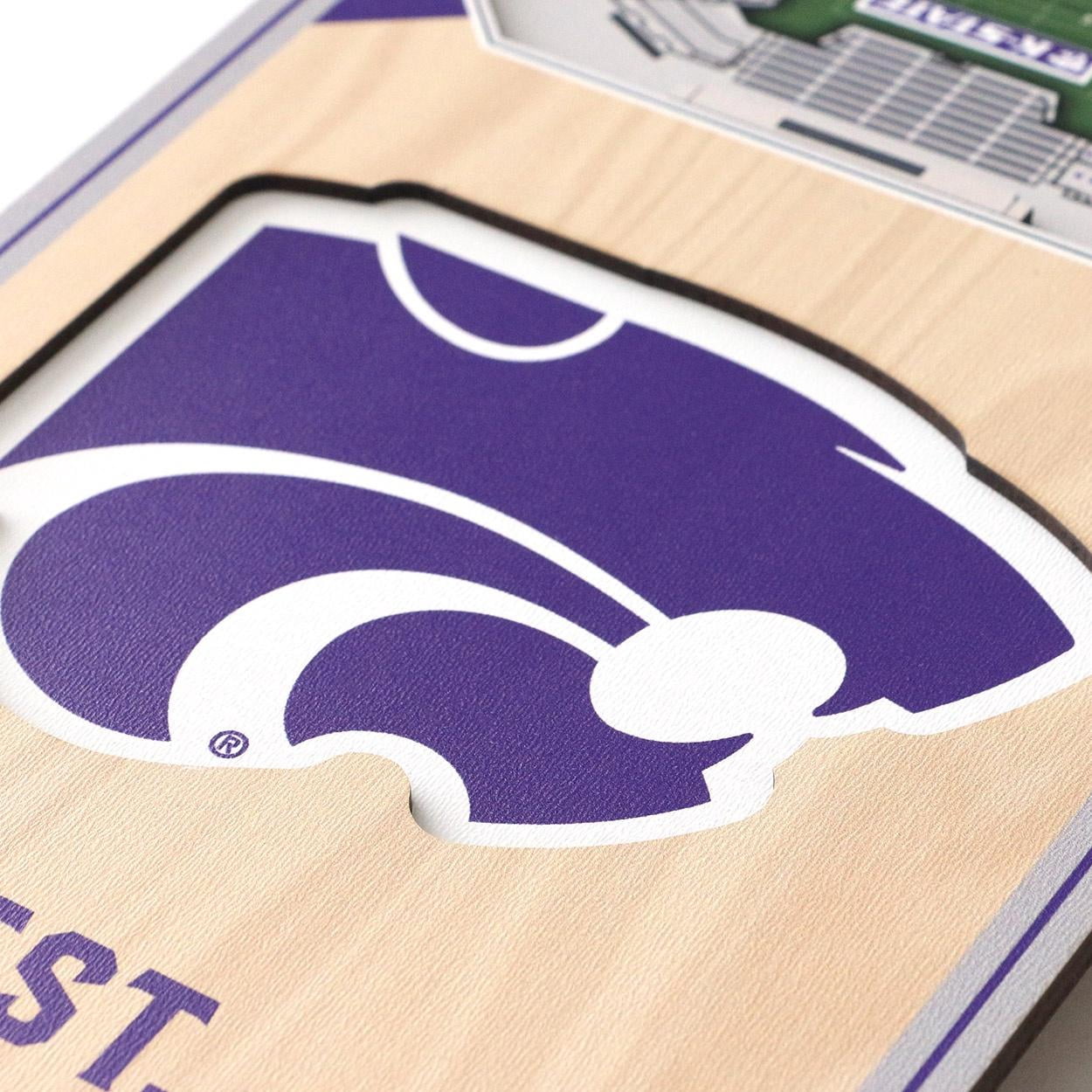 Kansas State Wildcats 6'' x 19'' 3D StadiumView Banner