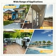 thumbnail image 7 of Patio Furniture Sets 3 Piece Outdoor Bistro Set Wicker Patio Chairs Rattan Outdoor Furniture for Backyard Porch Poolside Lawn,Red Cushion, 7 of 7
