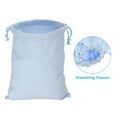 thumbnail image 4 of Uxcell Reusable Drawstring Bags, 10x12.6" 3 Pack Multipurpose Storage Pouch, Light Blue, 4 of 6