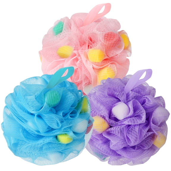 Carrie Joe Bath Loofah Sponge Soft Mesh Shower Puff for Body Wash Bath Sponge Body Scrubber for Women & Men Body Exfoliator-Bathing Accessories