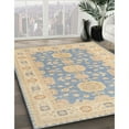 thumbnail image 2 of Ahgly Company Indoor Square Traditional Brown Oriental Area Rugs, 6' Square, 2 of 6