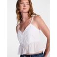 thumbnail image 4 of No Boundaries Lace Trim Peplum Tank, Women's XXS - XXL, 4 of 5