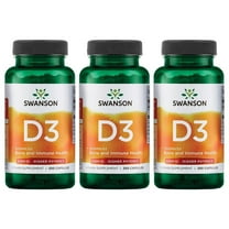 Swanson Higher Potency Vitamin D-3 2000 Iu - "Sunshine Vitamin" Bone, Immune Support (50 mcg) 250 Capsules (3 Pack)