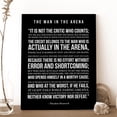 thumbnail image 3 of Inspirational Canvas Wall Art the Man in the Arena Quote Canvas Prints Framed Theodore Roosevelt Speech Quotes Paintings Artwork Ready to Hang Wall Decor for Home Living Room Office, 3 of 4