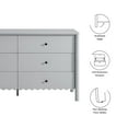 thumbnail image 4 of Dresser Drawer Chest, Light Gray, Wood, Hotel Bedroom, Modern Contemporary, HB37722, 4 of 10