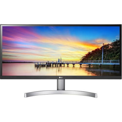 LG 29" Ultrawide FHD IPS Monitor, 2560 x 1080, Gray, 29WK600-W