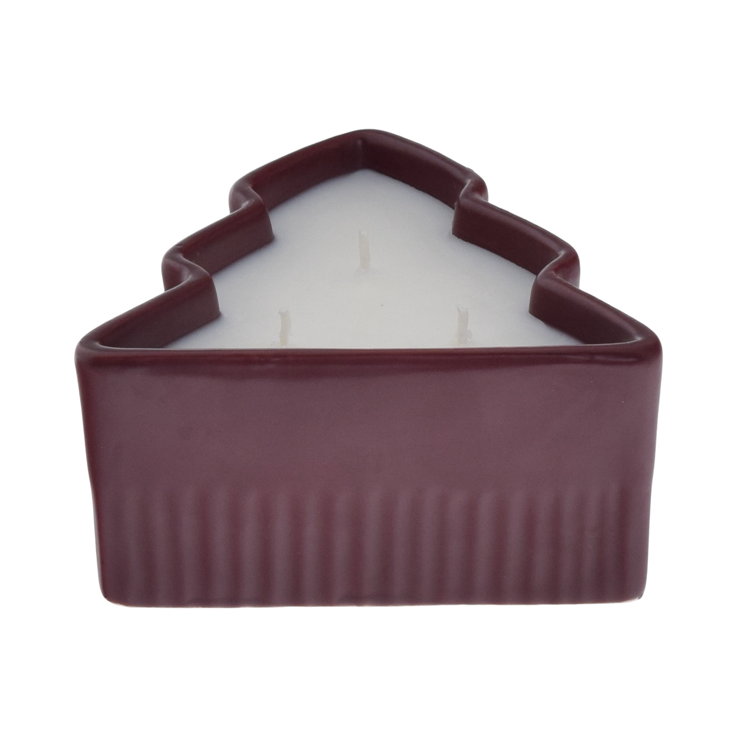 Better Homes & Gardens Spicy Cinnamon Stick Scented 3 Wick Ceramic Tree Dish Candle 10oz