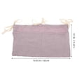 thumbnail image 2 of Baby Bedside Hanging Storage Bag Cotton Organizer for Baby 2 Pockets Purple, 2 of 5