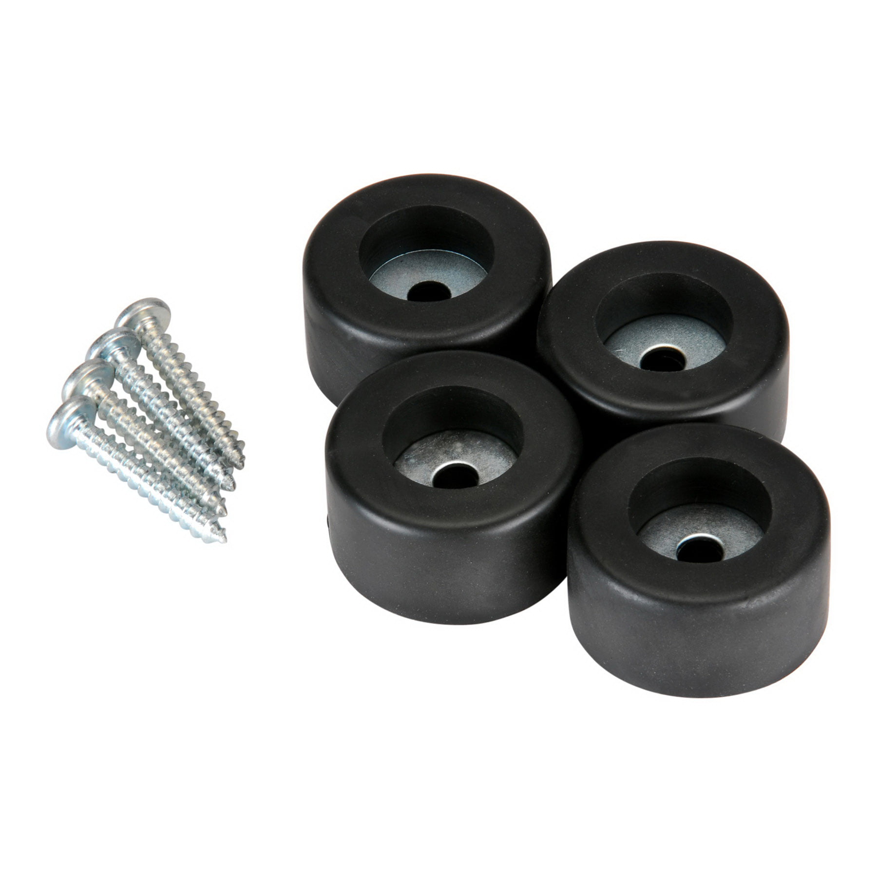 24 Tapered Hard Rubber Bumpers w Washer Rubber Feet 3/4" Diameter 
