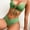 ZH300AG, variant on Top-kevin Women's Sexy High Leg Triangle Halter Bikini Set Padded Cup Bikini Cheeky Swimsuit V Cut Thong Bathing Suit