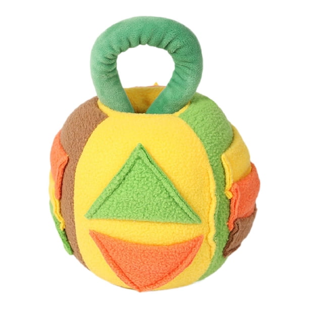 Pelota olfativa para perros, lindo juguete de rompecabezas chirriante, comida oculta para perros pequeños, medianos y grandes verde