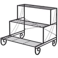 thumbnail image 2 of Resenkos Raised Planter Stand, Large Space Flower Rack Shelf, 3 Tier Outdoor Metal Garden Planter Holder Shelf, 2 of 12