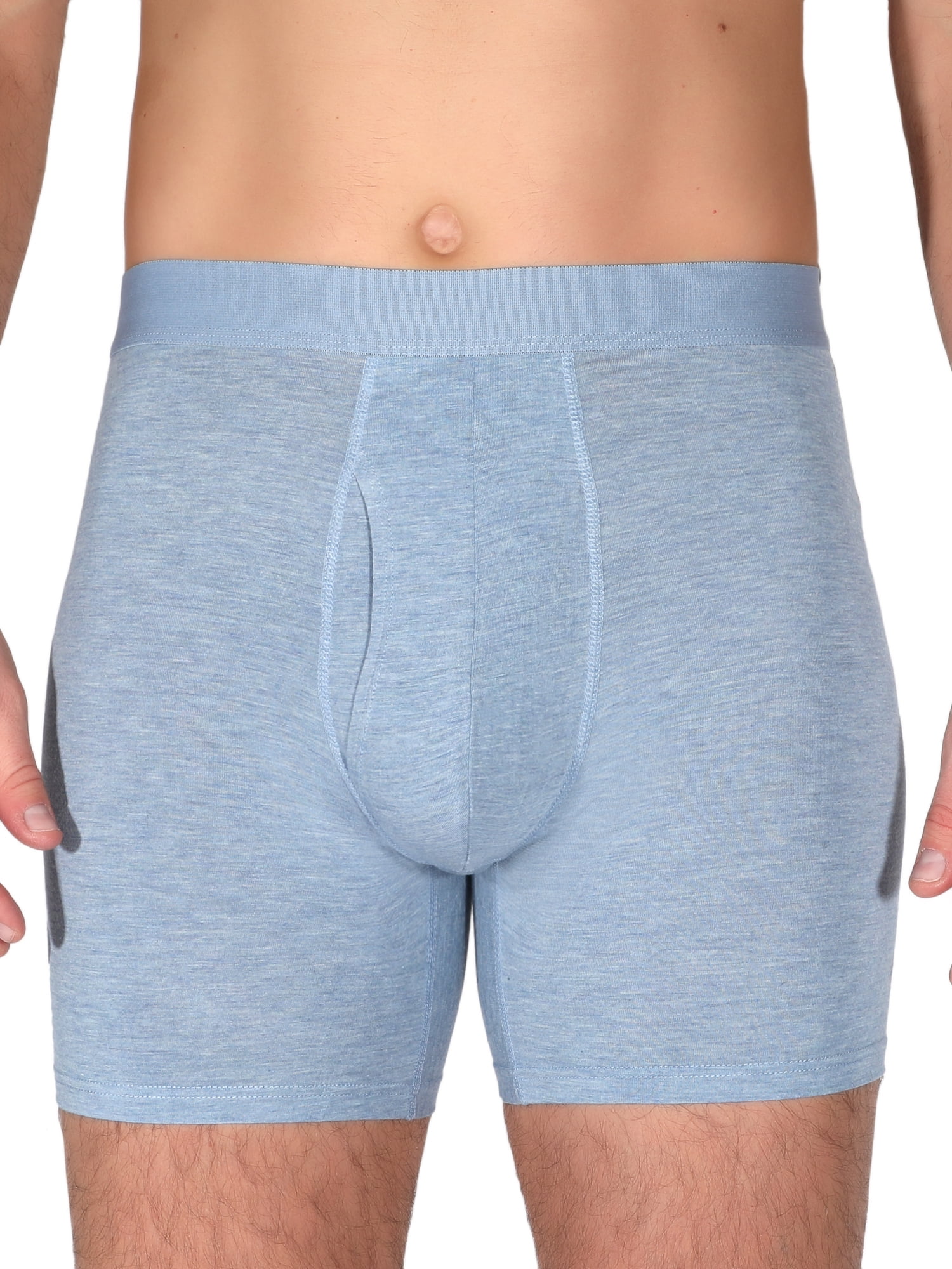 George Men's Soft Touch Rayon Boxer Briefs Underwear with Anti-Odor Feature, 3-Pack