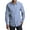 Light Blue, variant on Mens Lightweight Slub Chambray Button Down Shirt Cotton Open Collar Long Sleeves