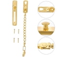 thumbnail image 3 of Shisuyan 1 Set Door Chain Lock Stainless Steel Security Chain Guard with Anti Theft Lock, 3 of 8