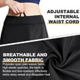 thumbnail image 6 of CAMEL Womens Workout Skorts Skirts with Pockets Inner Skorts Women's Active Skort Lightweight Skirt for Running Tennis Golf Sport Skirt Daily Casual a-Line Skirt Beach Dress Black, 6 of 9