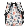 thumbnail image 4 of Rocae Starfish Shell Print Lightweight Casual Backpack Travel Hiking Backpack Carry on Laptop Backpack, 4 of 5