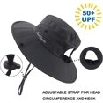 thumbnail image 3 of Sombrero para el sol para exteriores para mujer, transpirable, plegable, de ala ancha, 3 of 7