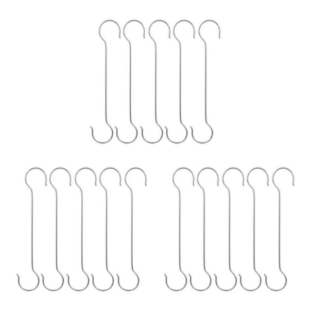 Transemion 5pcs/set Wide Application S Shaped Hooks Sturdy And Durable Stainless Steel Stainless Steel Metal Hooks Multifunctional 60cm S Hook 3Set