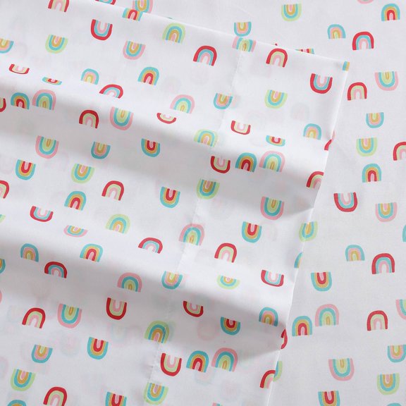 Eddie Bauer Kids Printed Sheet Set with Pillowcases Color: Rainbow Size: TWINXL SET