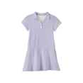 thumbnail image 5 of Girl Sporty Dress Short Sleeve Polo Uniform Dresses Summer Clothes Kids Casual Sundress with Pockets Light Purple 110, 5 of 5