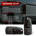 thumbnail image 4 of Sennachine For 1999-2006 Chevy Silverado 1500 2500 3500 Pair Smoke Tail Lights Brake Lamps, 4 of 9