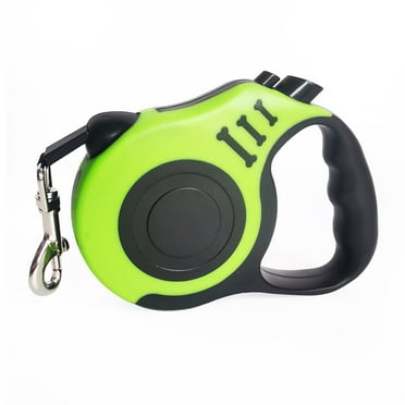 Retractable Dog Leash, 16ft, Heavy Duty Pet Walking Leash with Anti-Slip Handle, Hand Brake, Green