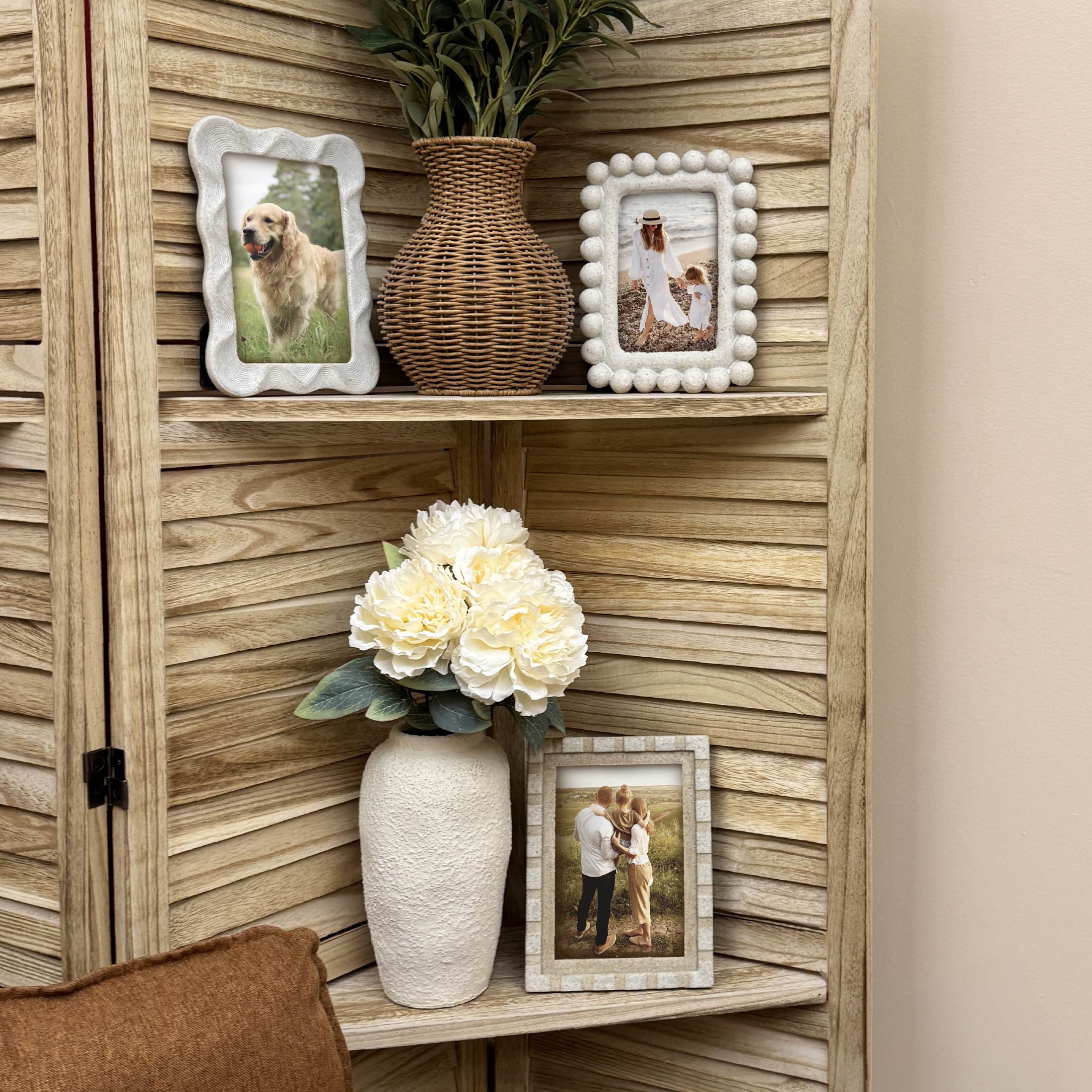OneDesign Home Wavy Artisan 5x7 Sandstone Picture Frame