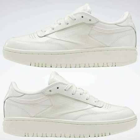 Reebok Cardi Coated Club C Double H02567 White Women's Leather Comfort Sneakers (9)