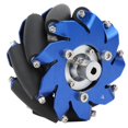 thumbnail image 2 of Roue en Mécanum, Roue en Mécanum de 4 Pouces, avec Rouleaux en Caoutchouc TPU Anti-impact à Haute Résistance pour Robot de Remplacement de Compétition Robot Industriel, 2 of 8