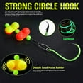 thumbnail image 4 of Catfish Fishing Rigs - Bank Fishing Set with 5pcs/Set, 6/0, 8/0, 10/0 Circle Hooks Circle Hooks, High Visibility, Ready to Use Catfish Rigs, 4 of 10