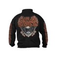 thumbnail image 2 of Harley-Davidson Men's Eagle Piston 1/4 Zip Cadet Pullover Sweatshirt, Black (L), Harley Davidson, 2 of 2