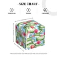 thumbnail image 4 of Kdxio Flowers and Cactus Print Tissue Box Cover,Square Decorative PU Leather Facial Paper Case Organizer Holder Dispenser for Bathroom,Night Stands,Desk,Car 5.2''X5.2''X5.2'', 4 of 8