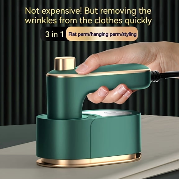 Mini Portable Folding Steam Iron - Rotates 180°, Handheld Compact Garment Steam Iron, Heats Up Fast, Compact and Easy to Store - Great for Home, College Dorms, Travel and Tight Spaces