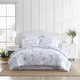 thumbnail image 1 of Set de edredón Laura Ashley Belinda Blue Reversible King, 1 of 9