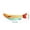 Yellow, variant on Realistic Catnip Fish Plush Toy for Cats, Soft Chew Teething Stick for Kittens, Durable Boredom Relief & Interactive Play Toy, Orange