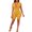 Yellow, variant on Vedolay Rompers Women Jumpsuits Crew Neck Ruffle Cap Sleeve Belted High Waist Wide Leg Romper with Pockets One Piece Casual Outfits,Yellow S