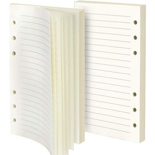 MALEDEN Refills Lined Paper, Refillable A6 Paper for 5x7 Journal Notebook  Inserts 200 Lined Pages