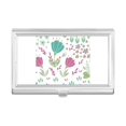 thumbnail image 1 of Punch Flower  Paint Business Card Holder Case Pocket Box Wallet, 1 of 3