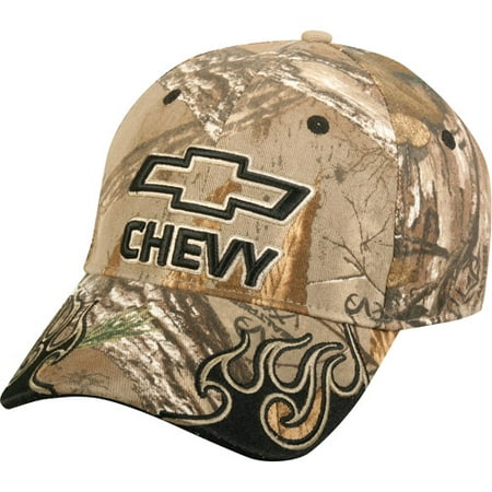 Men's Chevy Classic Logo Camouflage Stretch Cap, Small/Medium, Xtra ...