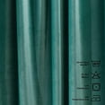 thumbnail image 4 of 3S Brother's Extra Long Solid Luxury Matte Velvet Soft Curtain Powder Blue Single Panel Hanging Back Tap & Rod Pocket Home Décor 5-25 Feet Custom Made Curtains -Made in Turkey Each(52"x63"), 4 of 7