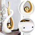 thumbnail image 3 of Ceramic Modern Abstract Art Statue Decor, Modern Sculpture Ornaments For Living Room, Table Centrepieces For Dining Room Home Decor Accessories, 3 of 4