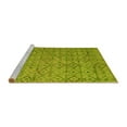 thumbnail image 2 of Ahgly Company Machine Washable Indoor Rectangle Abstract Yellow Modern Area Rugs, 2' x 3', 2 of 4