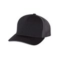 thumbnail image 2 of Richardson Pulse Sportmesh with R-Flex Cap, LXL, BlackCharcoal Split, 2 of 3