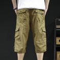 thumbnail image 4 of Edvintorg Men's Cargo Shorts Summer Workwear Outdoor Classic Shorts Slim Fit Multi Pocket Zipper Straight Tube Casual Plus Size Cropped Pants, 4 of 4