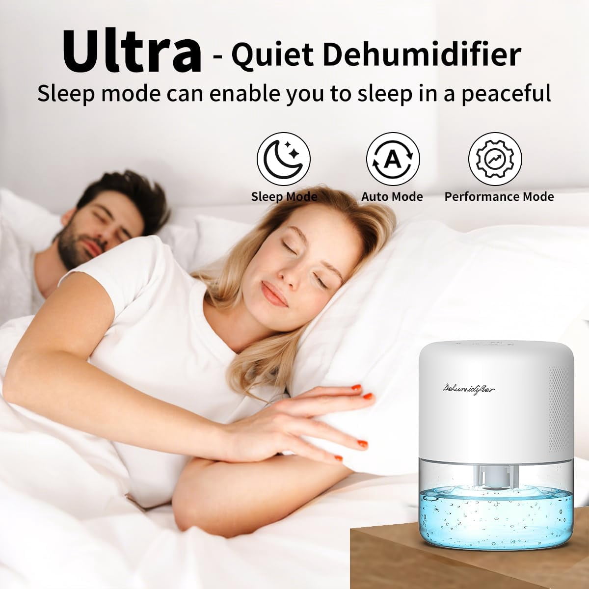 Dehumidifier for Home Small Quiet Dehumidifiers 44OZ Water Tank Auto Defrost and Shutoff 10 Colors Light 4 Timer Options 3 Modes Portable Bedroom Bathroom Closet RV