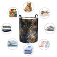 thumbnail image 6 of Easygdp Watercolor Snake Skin Large Dirty Clothes Hamper, Lightweight Storage Basket, Household Laundry Bag with Handle - Medium, 6 of 8