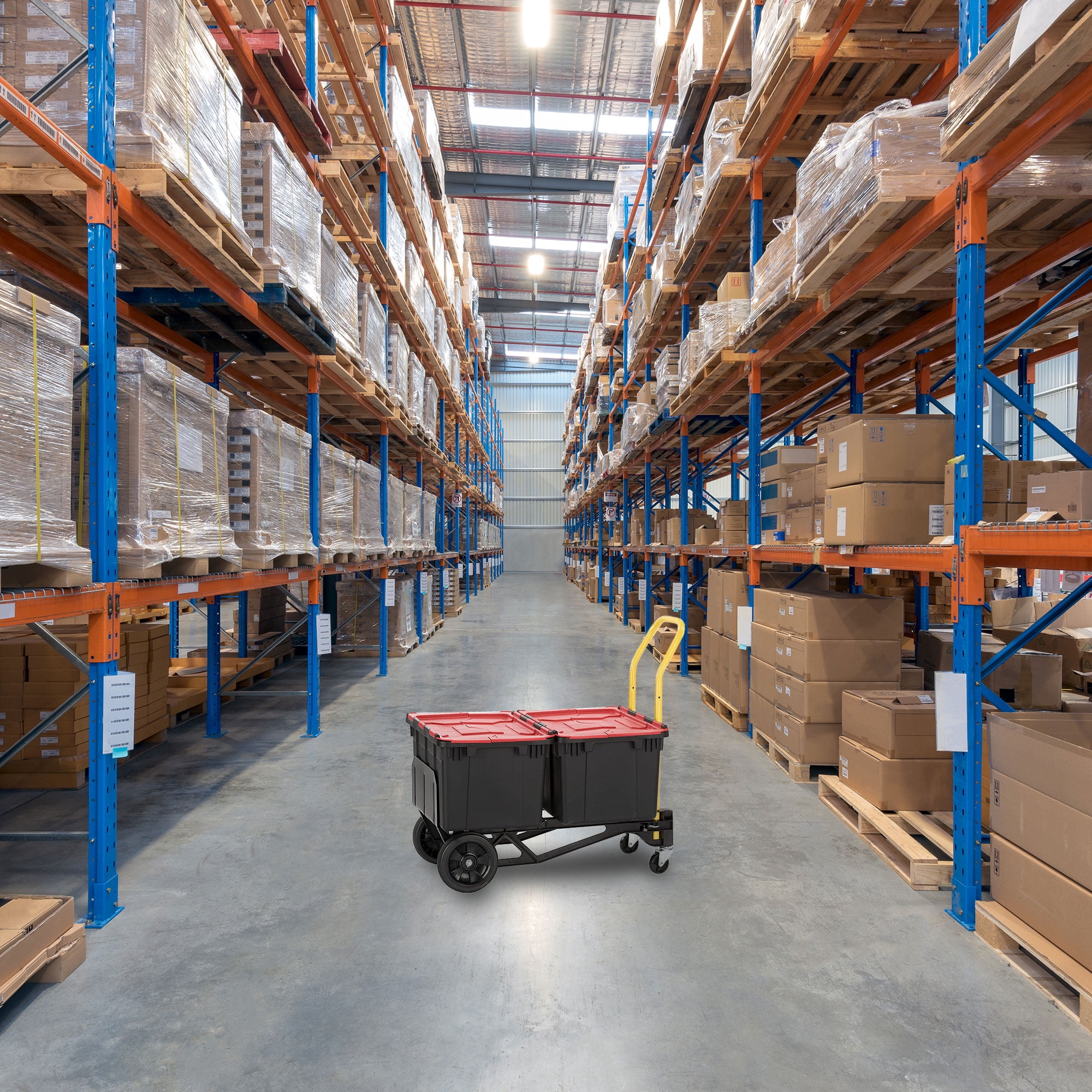 Harper Trucks PJDY2223AKD Hand Truck and Dolly, 400 Lb Capacity, Black